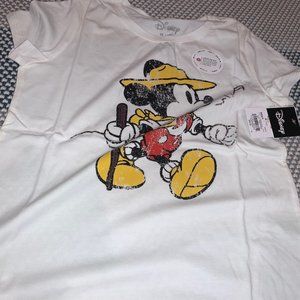 Disney Med Mickey Mouse Girls T-Shirt Size M NWT